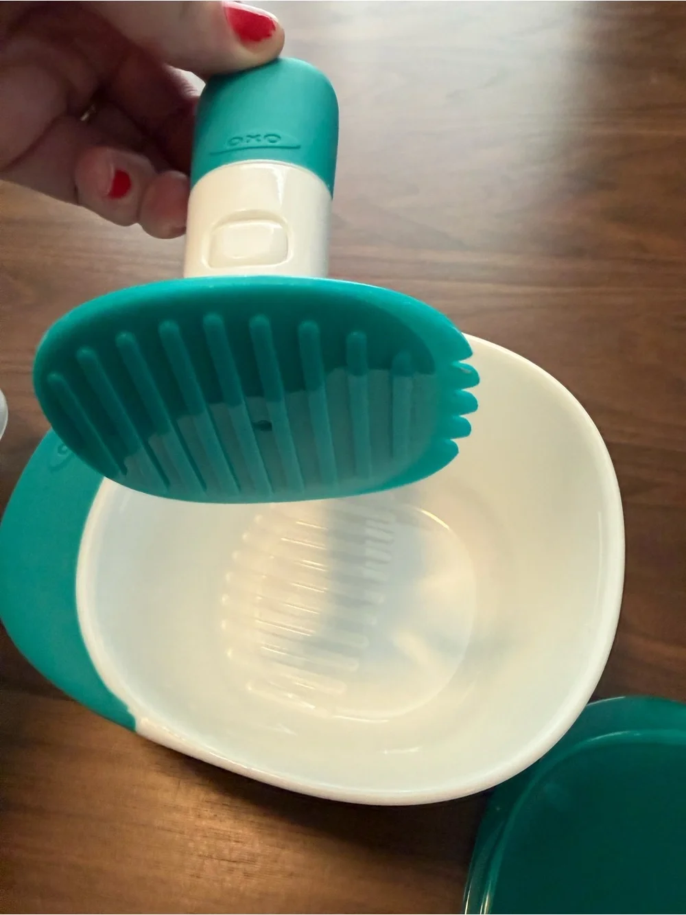 Oxo teal food containers
